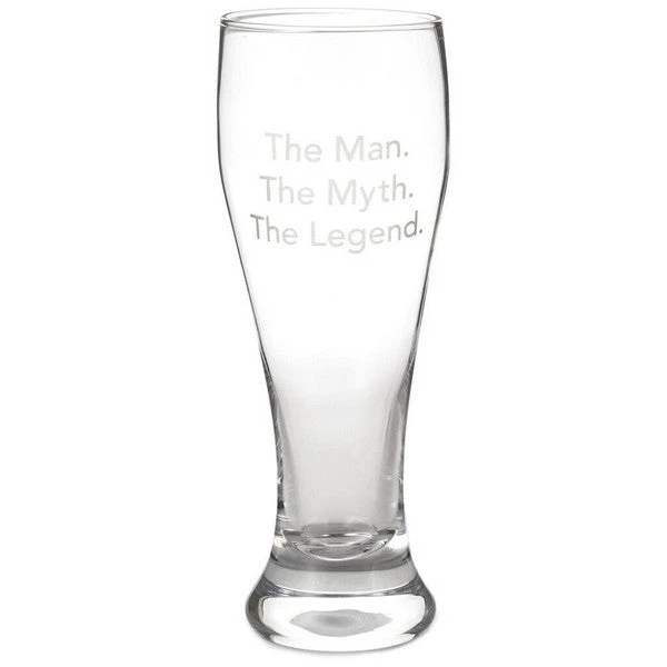 Hallmark Man, Myth, Legend Pilsner Glass 1 Hallmark Man, Myth, Legend Pilsner Glass