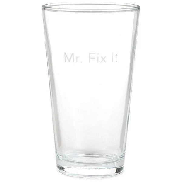 Hallmark Mr. Fix It Pint Glass 1 Hallmark Mr. Fix It Pint Glass