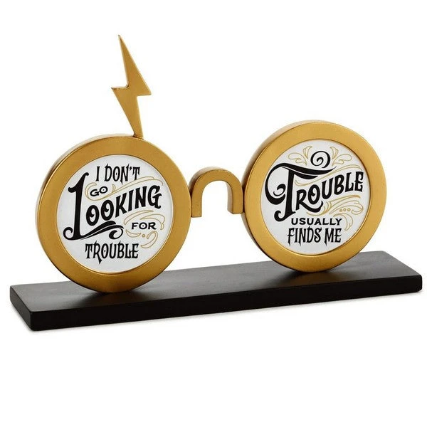 Harry Potter™ Trouble Finds Me Eyeglasses Quote Sign 1 Harry Potter™ Trouble Finds Me Eyeglasses Quote Sign
