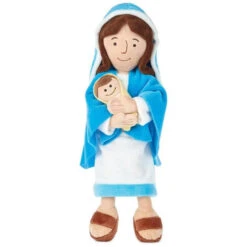 Hallmark Mother Mary Holding Baby Jesus Stuffed Doll