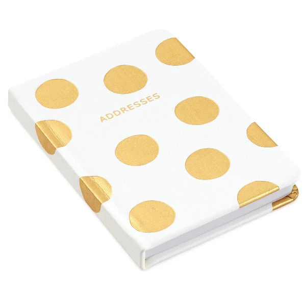 Hallmark Gold Polka Dots Address Book 1 Hallmark Gold Polka Dots Address Book