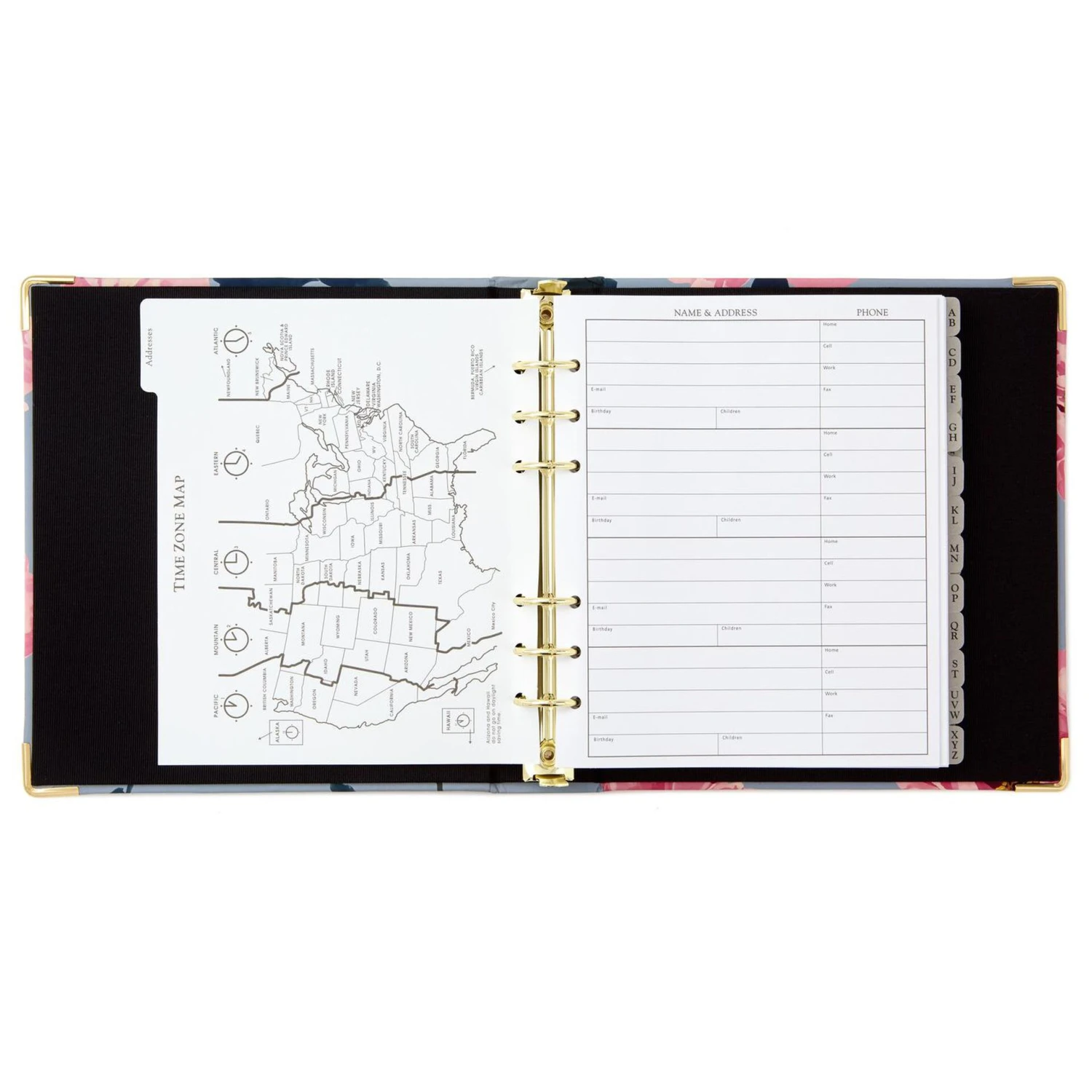 Hallmark Pink Peonies On Gray Address Book 2 Hallmark Pink Peonies On Gray Address Book - Image 2