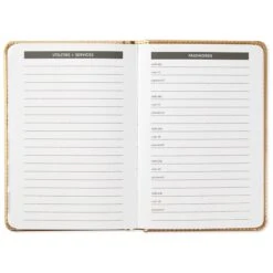 Hallmark Satin Gold Address Book 5 Hallmark Satin Gold Address Book -Hallmark 0001ADD1874 3