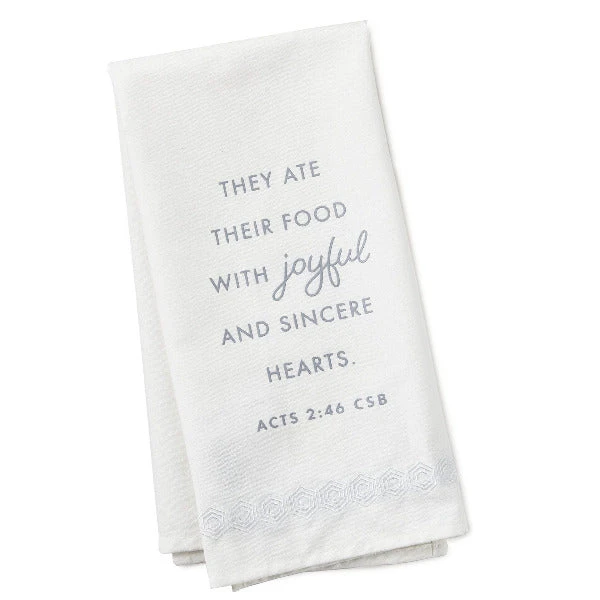 Hallmark DaySpring Candace Cameron Bure Joyful Hearts Tea Towel 1 Hallmark DaySpring Candace Cameron Bure Joyful Hearts Tea Towel