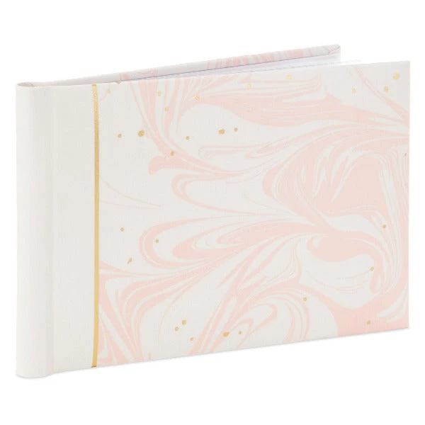 Hallmark Pink And White Marble Slim Photo Album 1 Hallmark Pink And White Marble Slim Photo Album