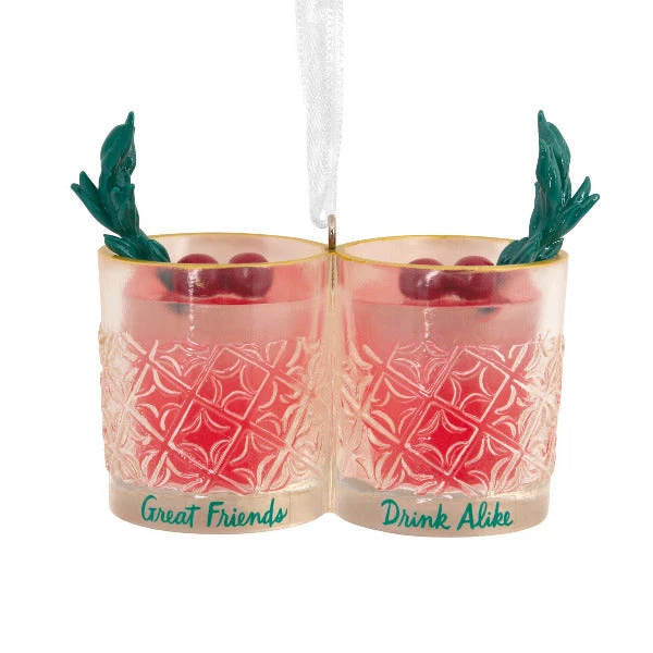 Friends Drink Alike Cocktail Glasses Hallmark Ornament 1 Friends Drink Alike Cocktail Glasses Hallmark Ornament