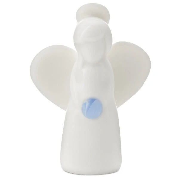 Hallmark Blue Lace Agate Angel Of Peace Mini Angel Figurine, 2" 1 Hallmark Blue Lace Agate Angel Of Peace Mini Angel Figurine, 2"