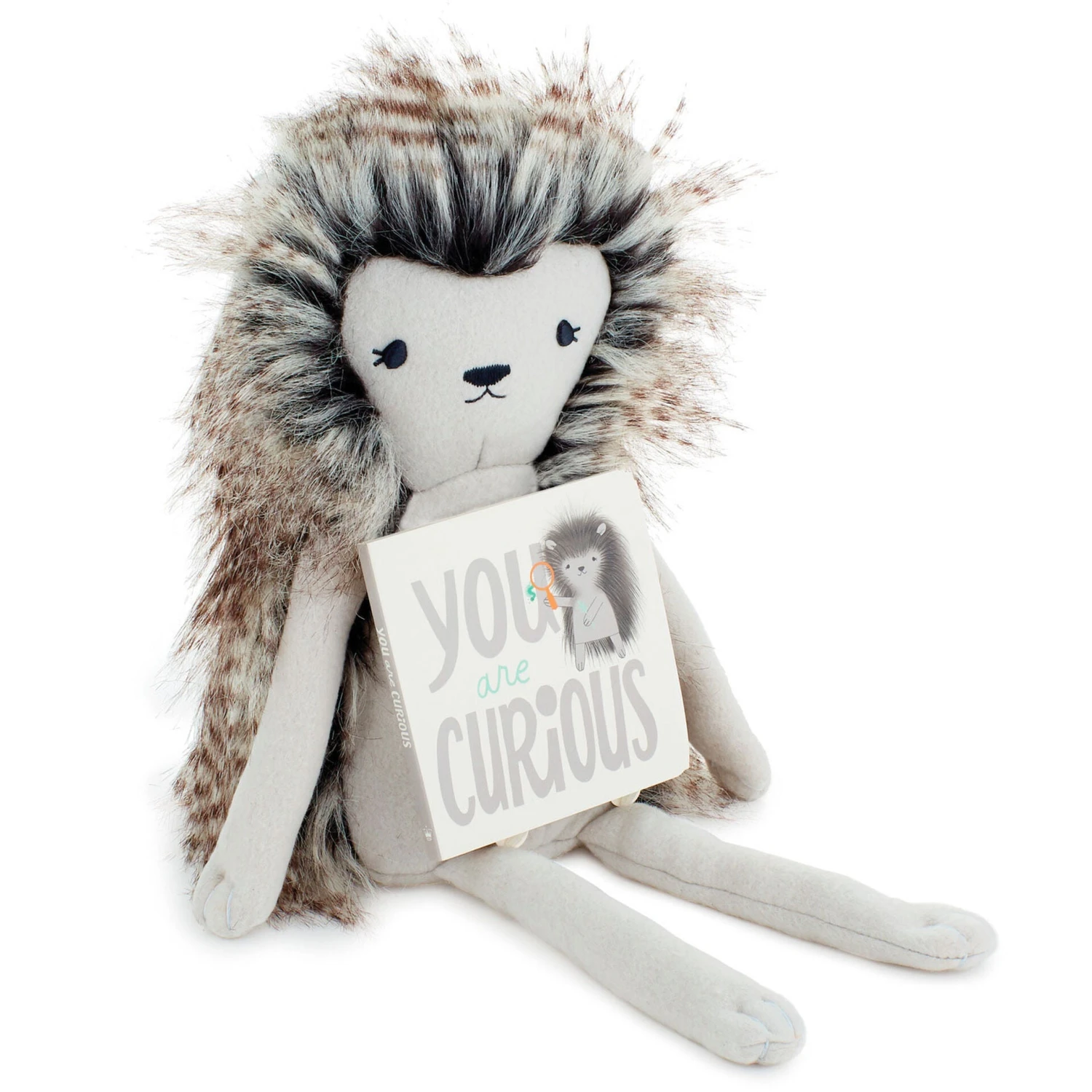 Hallmark MopTops Porcupine Stuffed Animal With You Are Curious Board Book 1 Hallmark MopTops Porcupine Stuffed Animal With You Are Curious Board Book