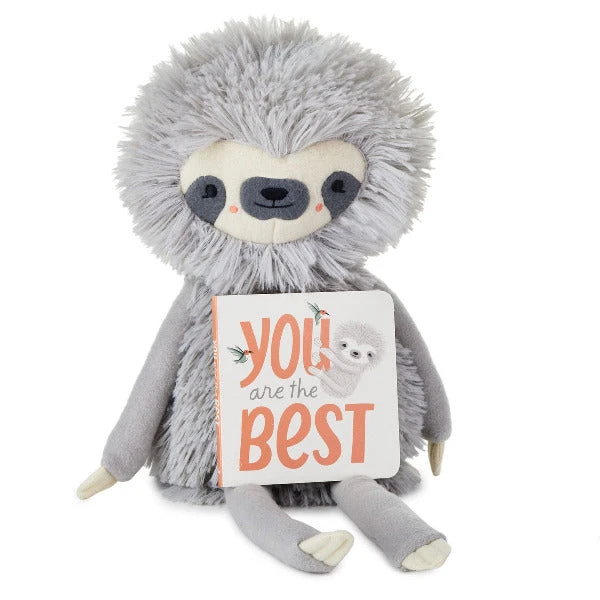 Hallmark MopTops Sloth Stuffed Animal With You Are The Best Board Book 1 Hallmark MopTops Sloth Stuffed Animal With You Are The Best Board Book