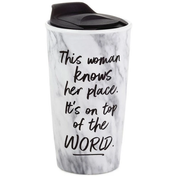Top Of The World Travel Mug, 10 Oz. 1 Top Of The World Travel Mug, 10 Oz.