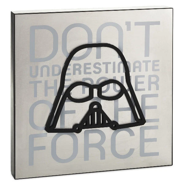 Hallmark Star Wars™ Darth Vader™ Power Of The Force Wood Quote Sign 1 Hallmark Star Wars™ Darth Vader™ Power Of The Force Wood Quote Sign