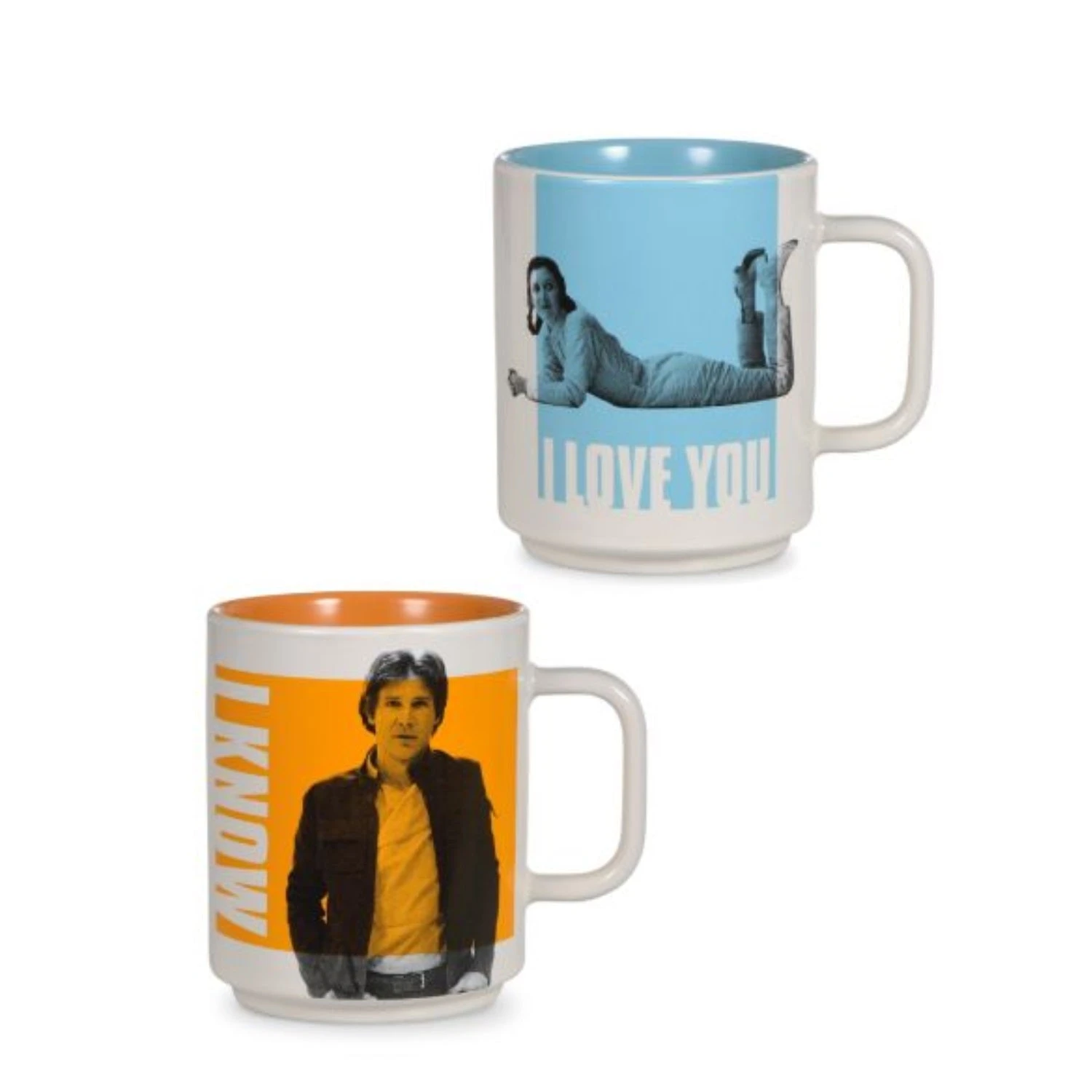 Hallmark Star Wars™ Han Solo™ And Princess Leia™ I Love You I Know Mugs, Set Of 2 2 Hallmark Star Wars™ Han Solo™ And Princess Leia™ I Love You I Know Mugs, Set Of 2 - Image 2
