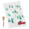 Hallmark Red Truck Christmas Tea Towel And Wooden Spoon, Set Of 2