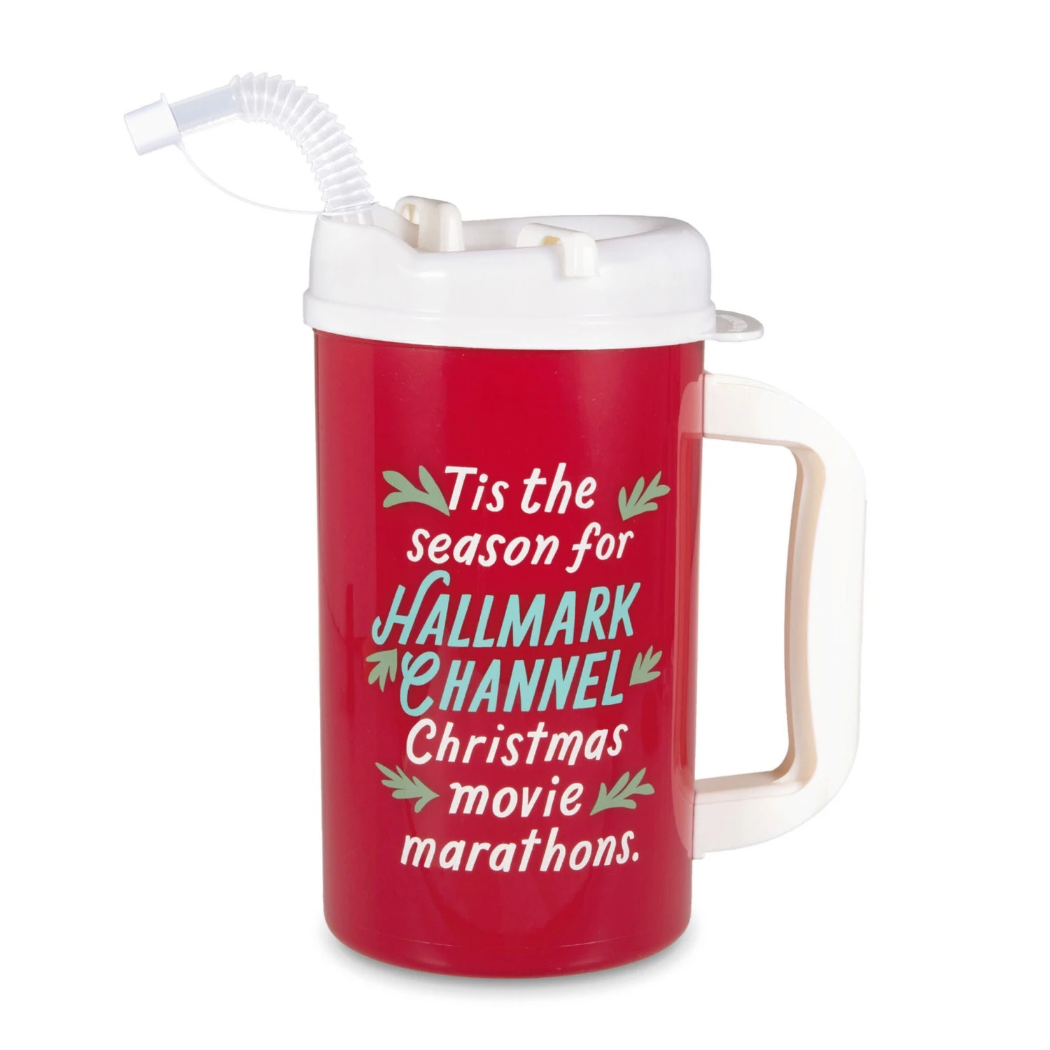 Hallmark Channel Movie Marathon Water Jug With Straw, 32 Oz. 1 Hallmark Channel Movie Marathon Water Jug With Straw, 32 Oz.