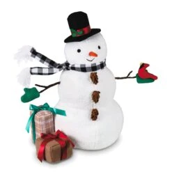Hallmark Snowman And Gifts Mixed Materials Figurine, 17.25"