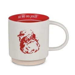 Hallmark So Ho Ho Jolly Santa Christmas Mug, 21 Oz.