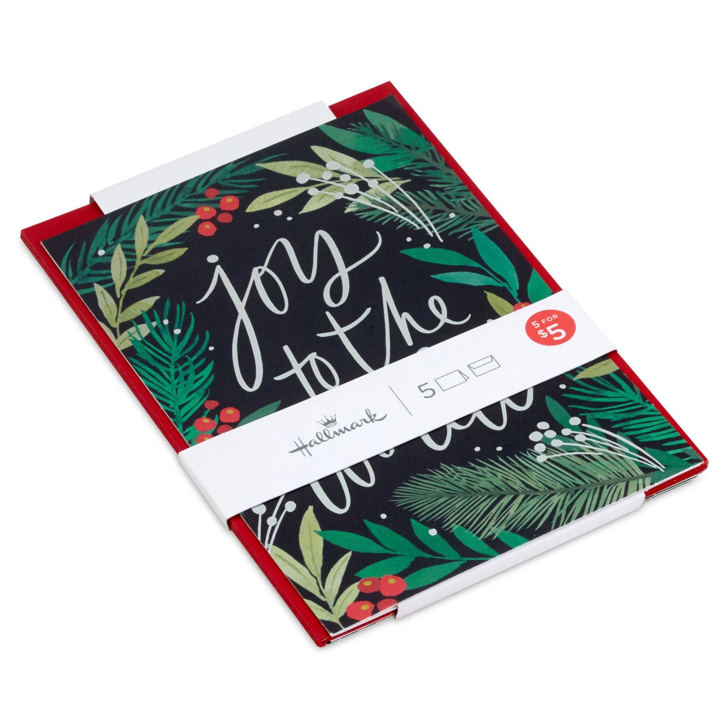 Hallmark Joy To The World Packaged Christmas Cards, Set Of 5 1 Hallmark Joy To The World Packaged Christmas Cards, Set Of 5