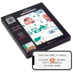 Hallmark From Our Home To Yours Video Greeting Boxed Christmas Cards, Pack Of 10