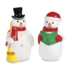 Hallmark 20th Anniversary Snowman Salt And Pepper Shakers, Set Of 2