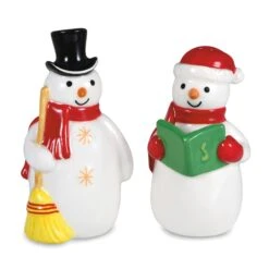 Hallmark 20th Anniversary Snowman Salt And Pepper Shakers, Set Of 2