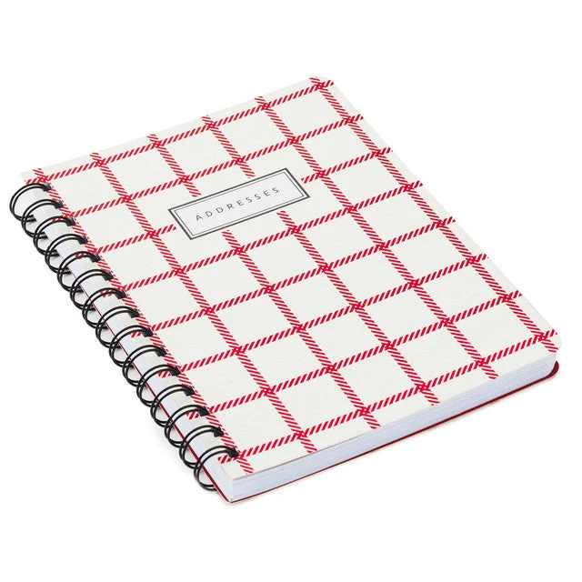 Hallmark White And Red Plaid Address Book 1 Hallmark White And Red Plaid Address Book