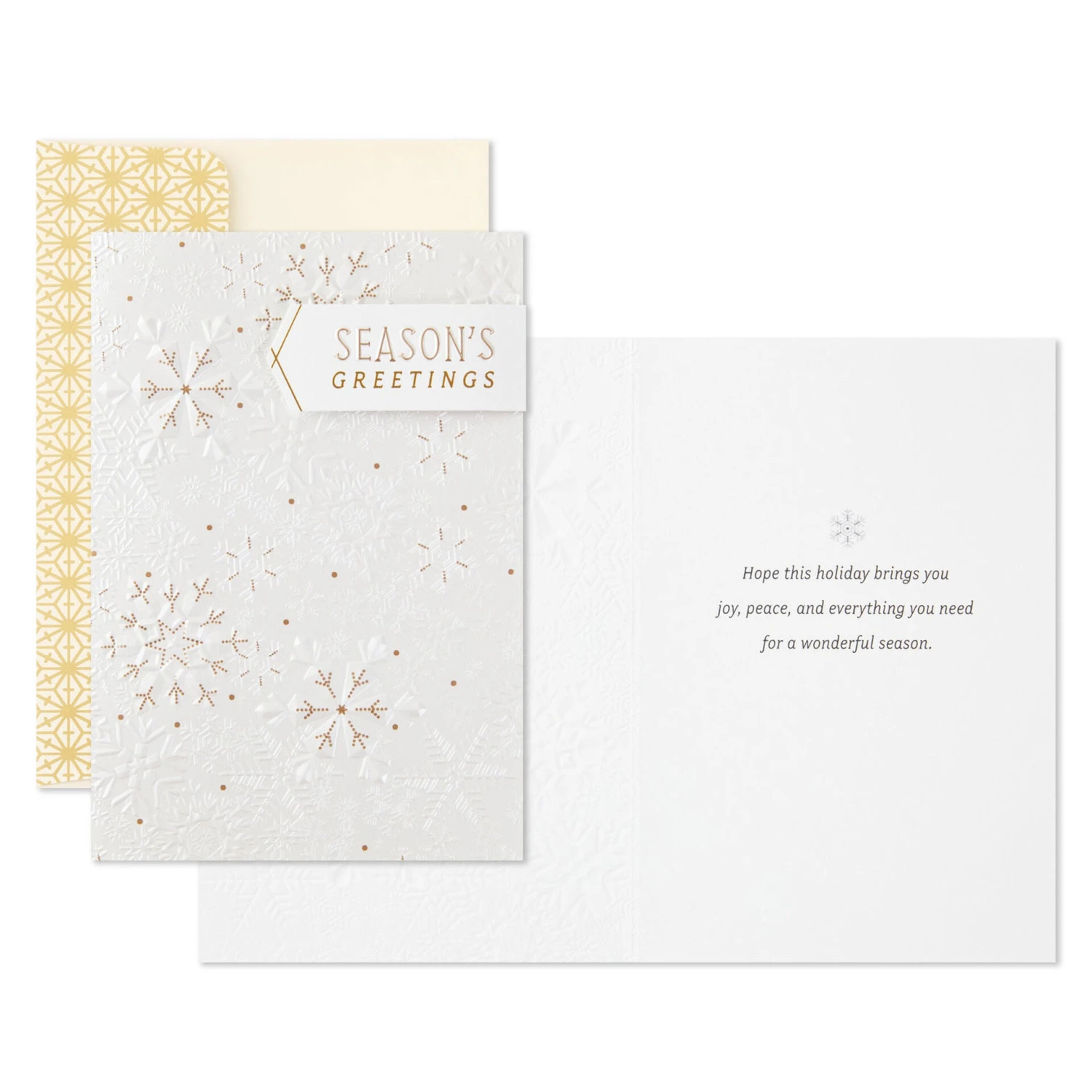 Hallmark Elegant Snowflakes Boxed Holiday Cards, Pack Of 12 2 Hallmark Elegant Snowflakes Boxed Holiday Cards, Pack Of 12 - Image 2