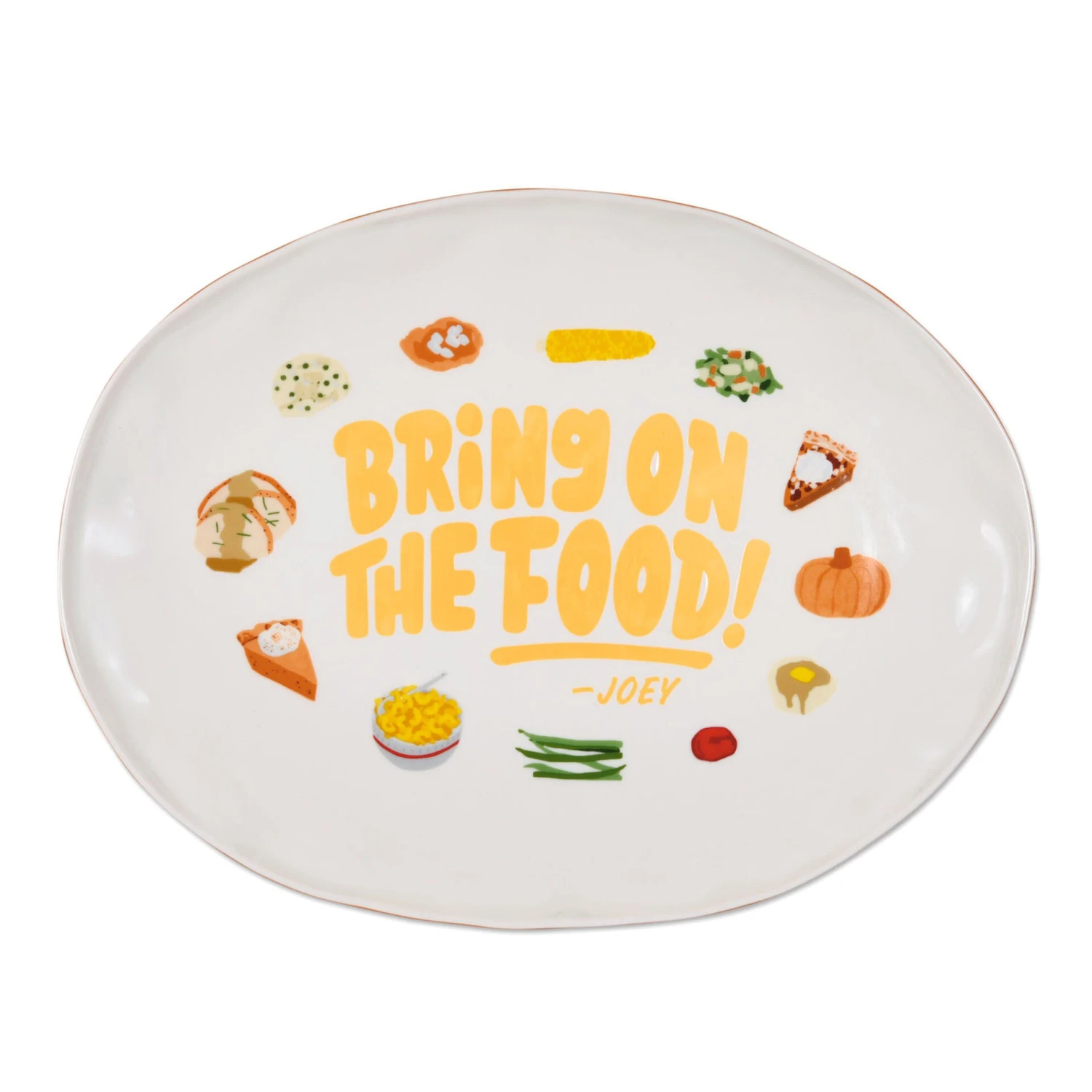 Hallmark Friends Bring On The Food Serving Platter 1 Hallmark Friends Bring On The Food Serving Platter