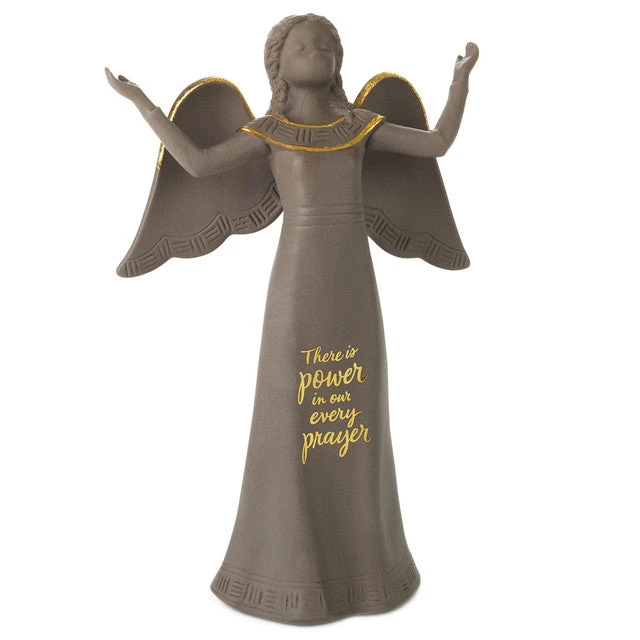 Hallmark Mahogany Power In Prayer Black Angel Figurine, 8.5" 1 Hallmark Mahogany Power In Prayer Black Angel Figurine, 8.5"