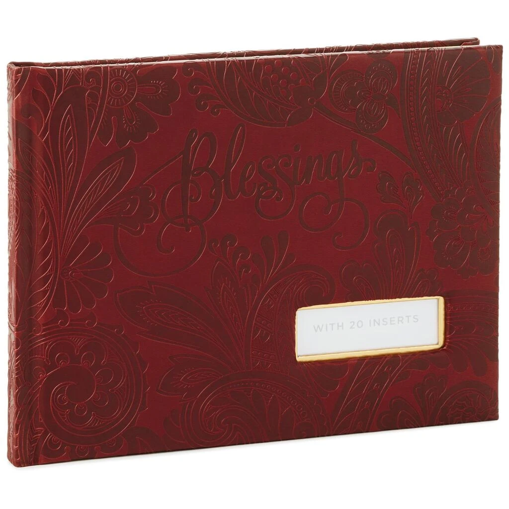 Hallmark Leather Paisley Blessings Guest Book 1 Hallmark Leather Paisley Blessings Guest Book