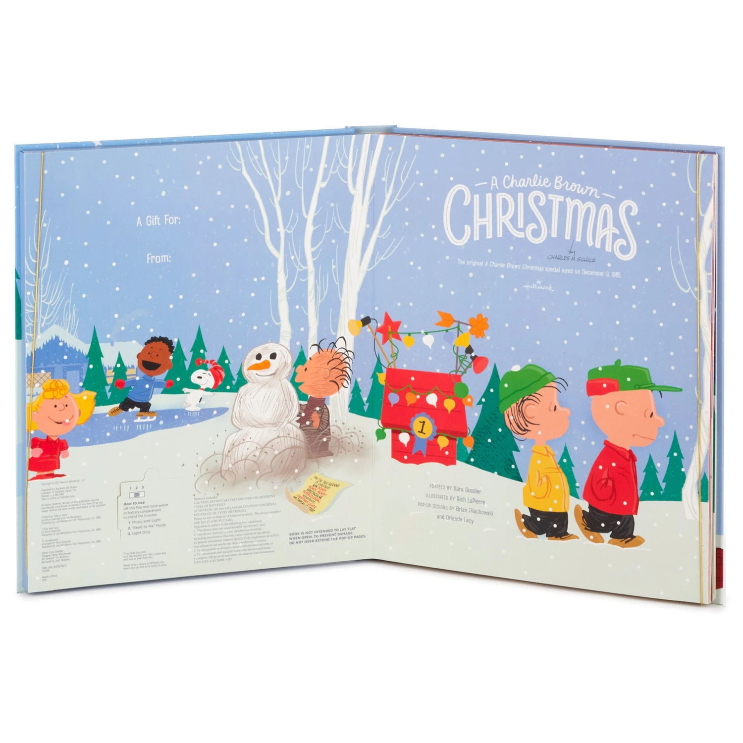 Hallmark Peanuts® A Charlie Brown Christmas Large Lighted Pop-Up Book With Sound 2 Hallmark Peanuts® A Charlie Brown Christmas Large Lighted Pop-Up Book With Sound - Image 2