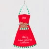 Hallmark 2022 Memories With Mom Baking Apron Fabric Ornament