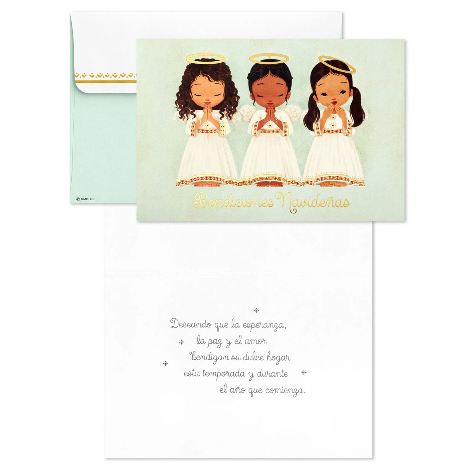 Hallmark Three Little Angels Spanish-Language Boxed Christmas Cards, Pack Of 16 2 Hallmark Three Little Angels Spanish-Language Boxed Christmas Cards, Pack Of 16 - Image 2