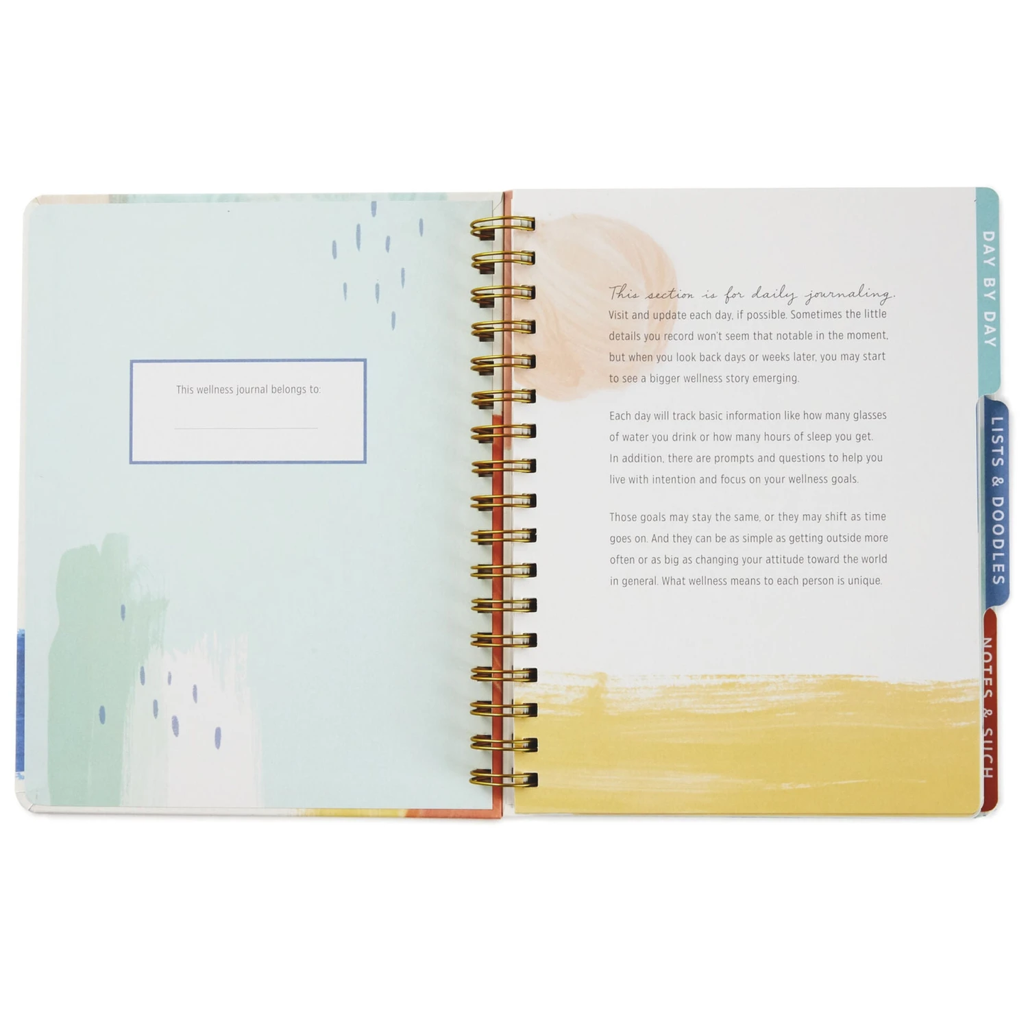 Hallmark Wellness Journal Spiral Notebook 4 Hallmark Wellness Journal Spiral Notebook - Image 4