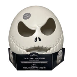 Hallmark Jack Skellington Motion Activated Talking Head Light And Sound By Disney Tim Burton's The Nightmare Before Christmas